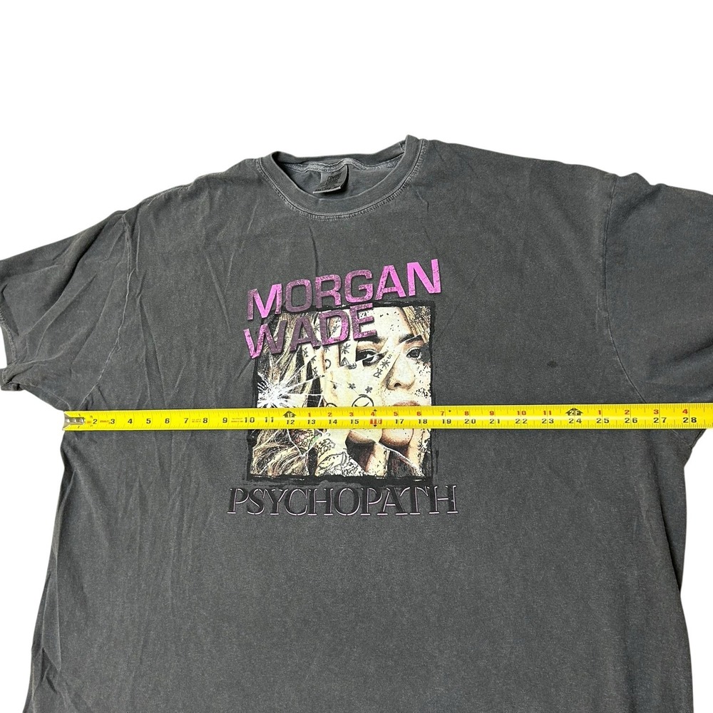 Morgan Wade Psychopath Band Shirt Gray Wash Size 3XL T Shirt - Picture 6 of 9
